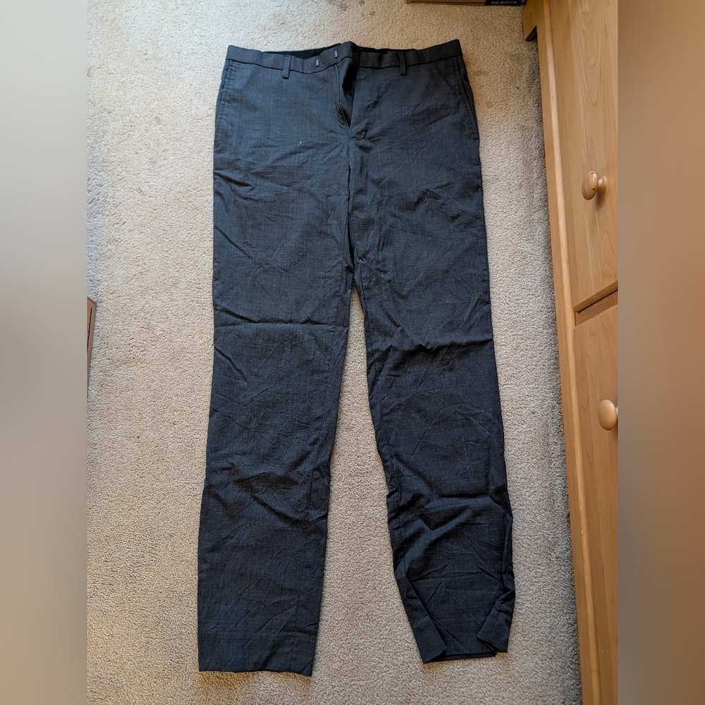 Banana Republic Men's Charcoal Gray Straight Chinos